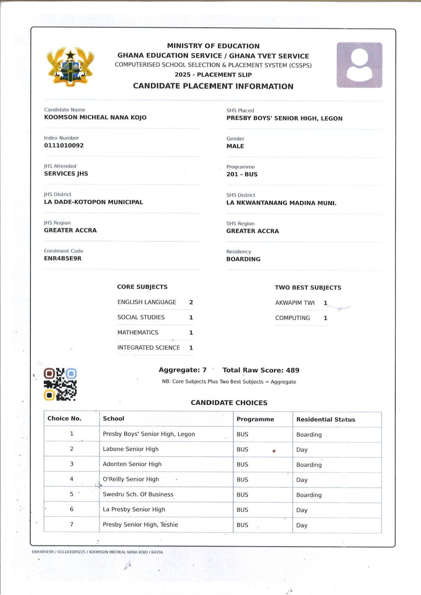 RealaSmalls's tweet photo. @brainjotter__ Good evening, bro. I came humbled to see assistance.  If you could post this for me . My lil nephew has admission to go to Legon Presec Boys, but financial situation is a problem. Would be grateful for every little help https://t.co/Q7uGkSKQoH