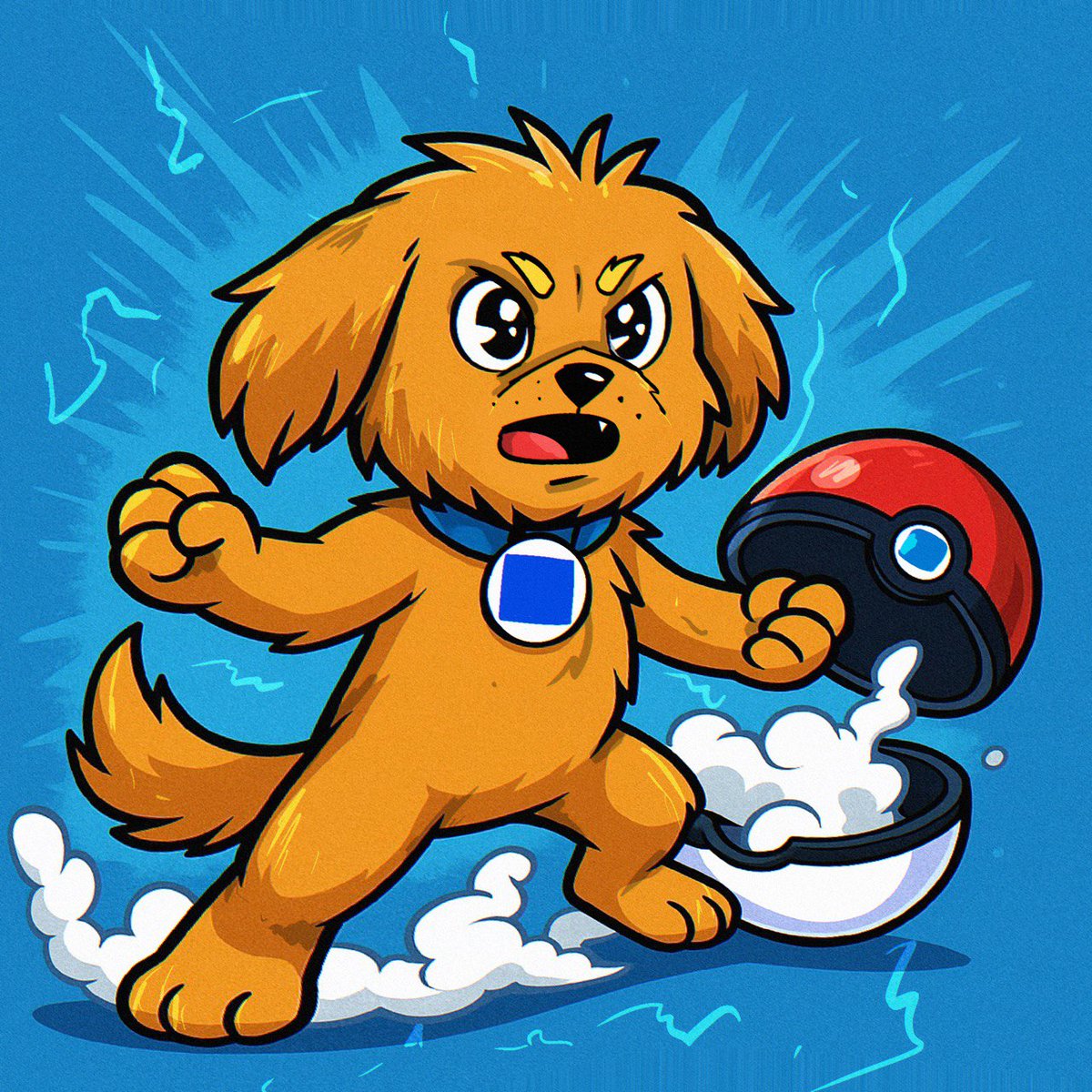 benionbase's tweet photo. Destined to Catch em all. 🟦🐶 https://t.co/Pfemza40g8