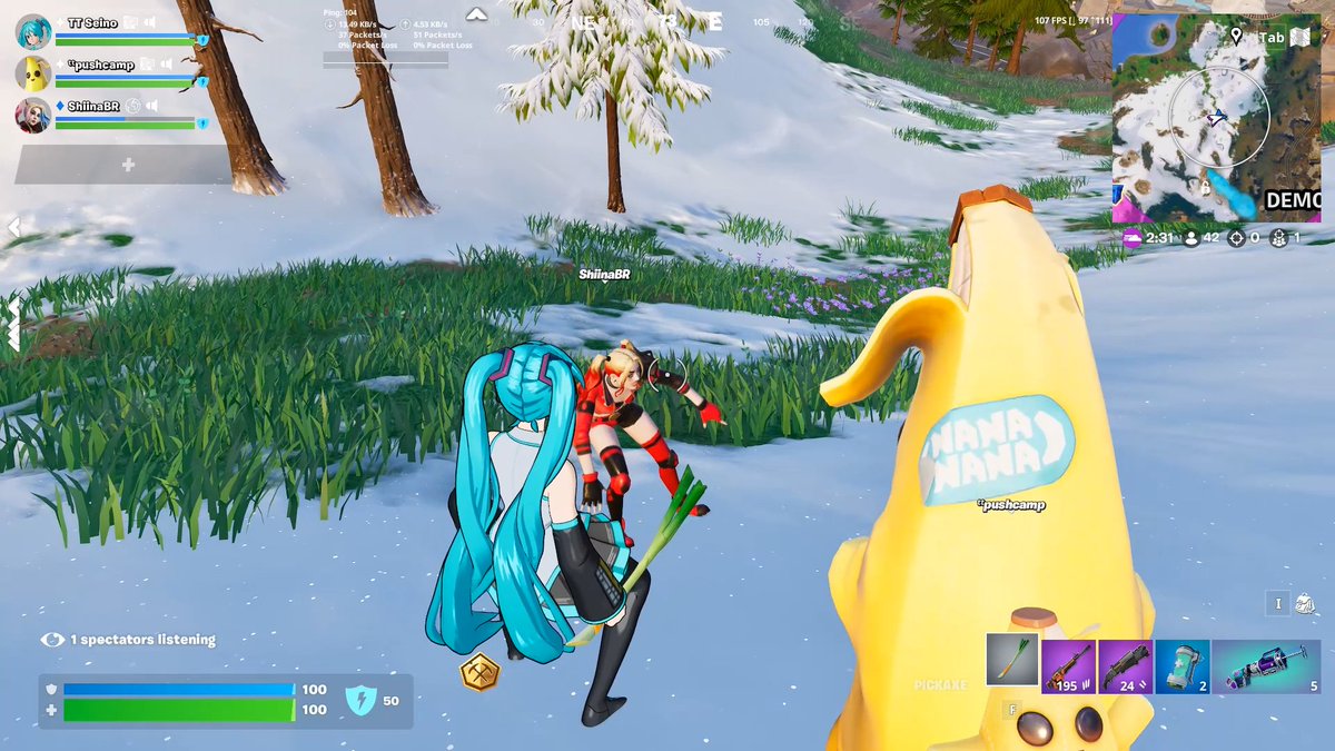 Its_Seino's tweet photo. I really hope Epic keeps Delulu. You get opportunities to meet so many new people including this run in with @ShiinaBR I had yesterday during early access. https://t.co/IuGDQZvstZ