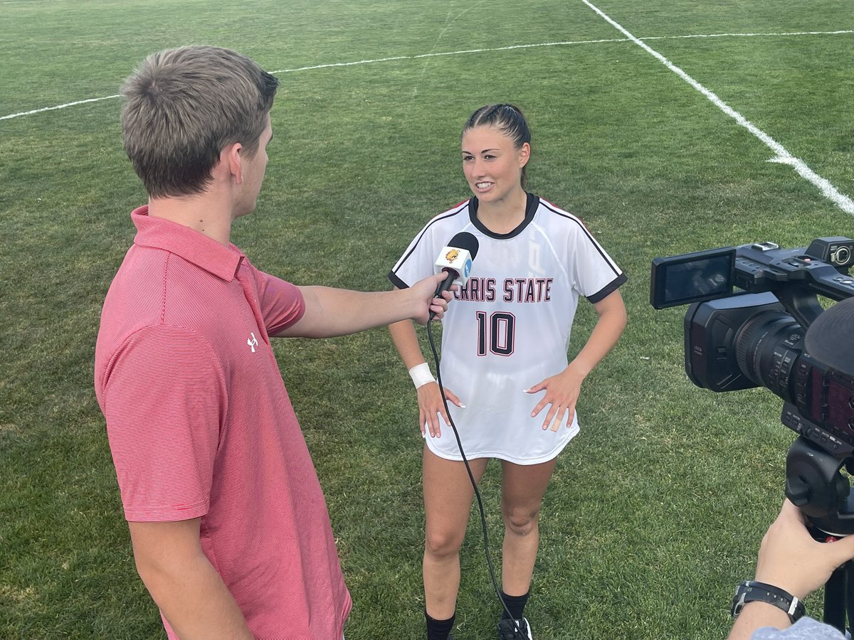 FSUWSO's tweet photo. Grace Sampson, who scored the only goal in a 1-0 win over Davenport, talks in a post-game interview. https://t.co/SDncKdXmS6