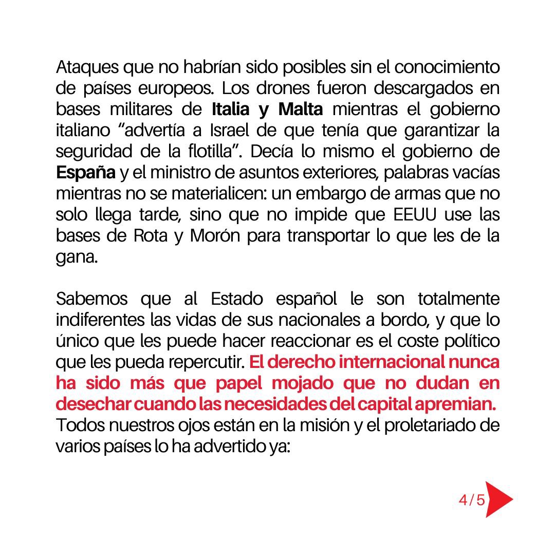 COMUNICADO: CONCENTRACIÓN EN APOYO A LA GLOBAL SUMMUD FLOTILLA 🇵🇸✊ +