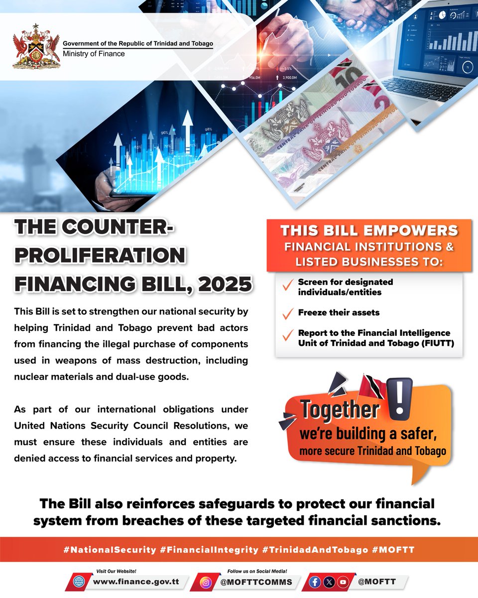 The Hon. Davendranath Tancoo, Minister of Finance just concluded his presentation on the The Miscellaneous Provisions (FATF Compliance) Bill, 2025 and The Counter-Proliferation Financing Bill, 2025.

Here are some of the key benefits we can expect with these Bills.