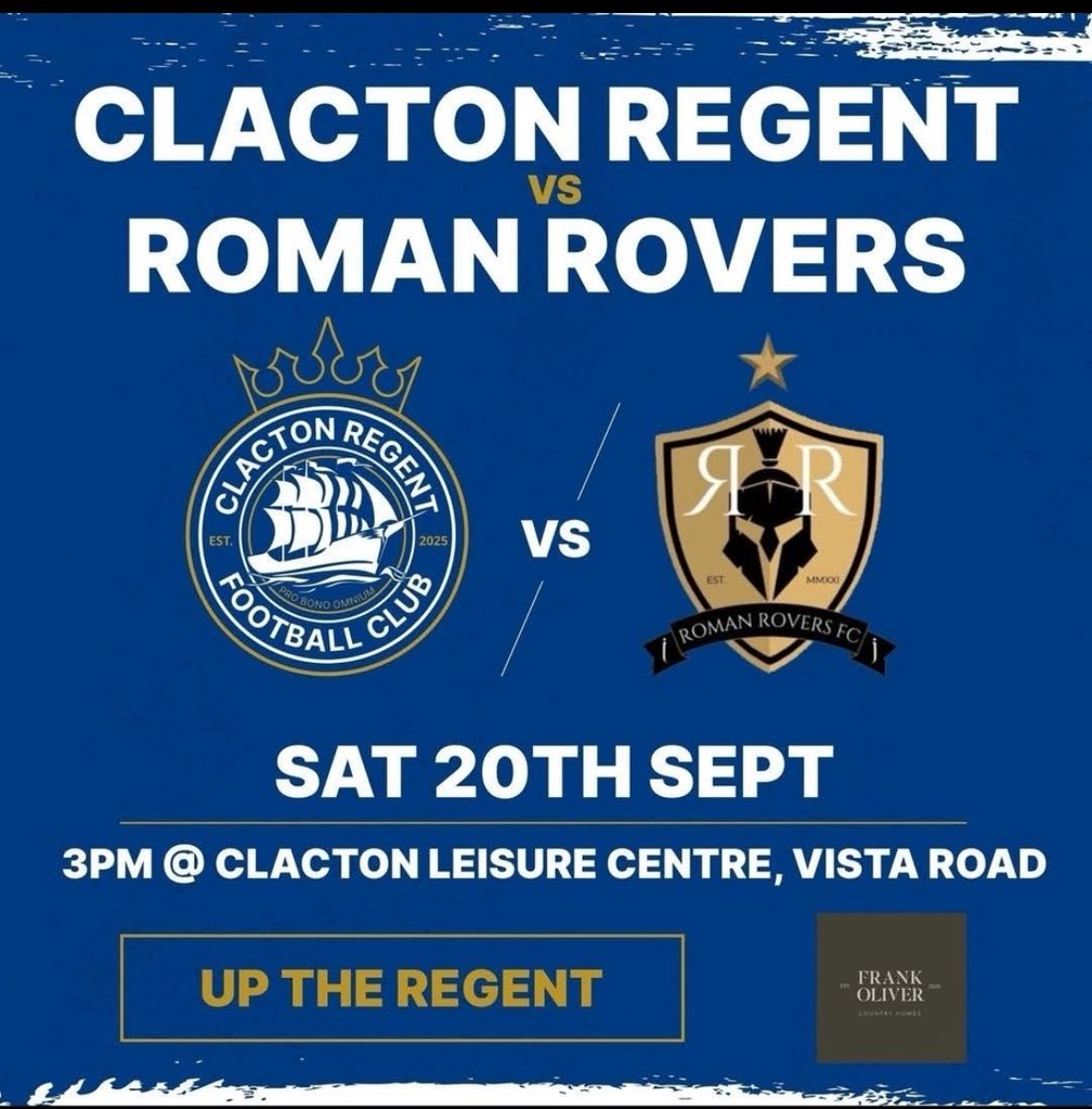 Come down and support the Regent lads in another tough game! Vista Rd 3pm. 

<a href="/RomanRoversFc/">Roman Rovers Fc 🏆⚔️</a>