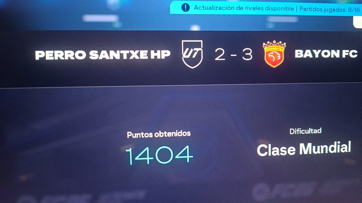 A Ea Sports se le cuela un equipo de Squad Battle con el nombre "PERRO SANTXE HP" estoy llorando 🤣