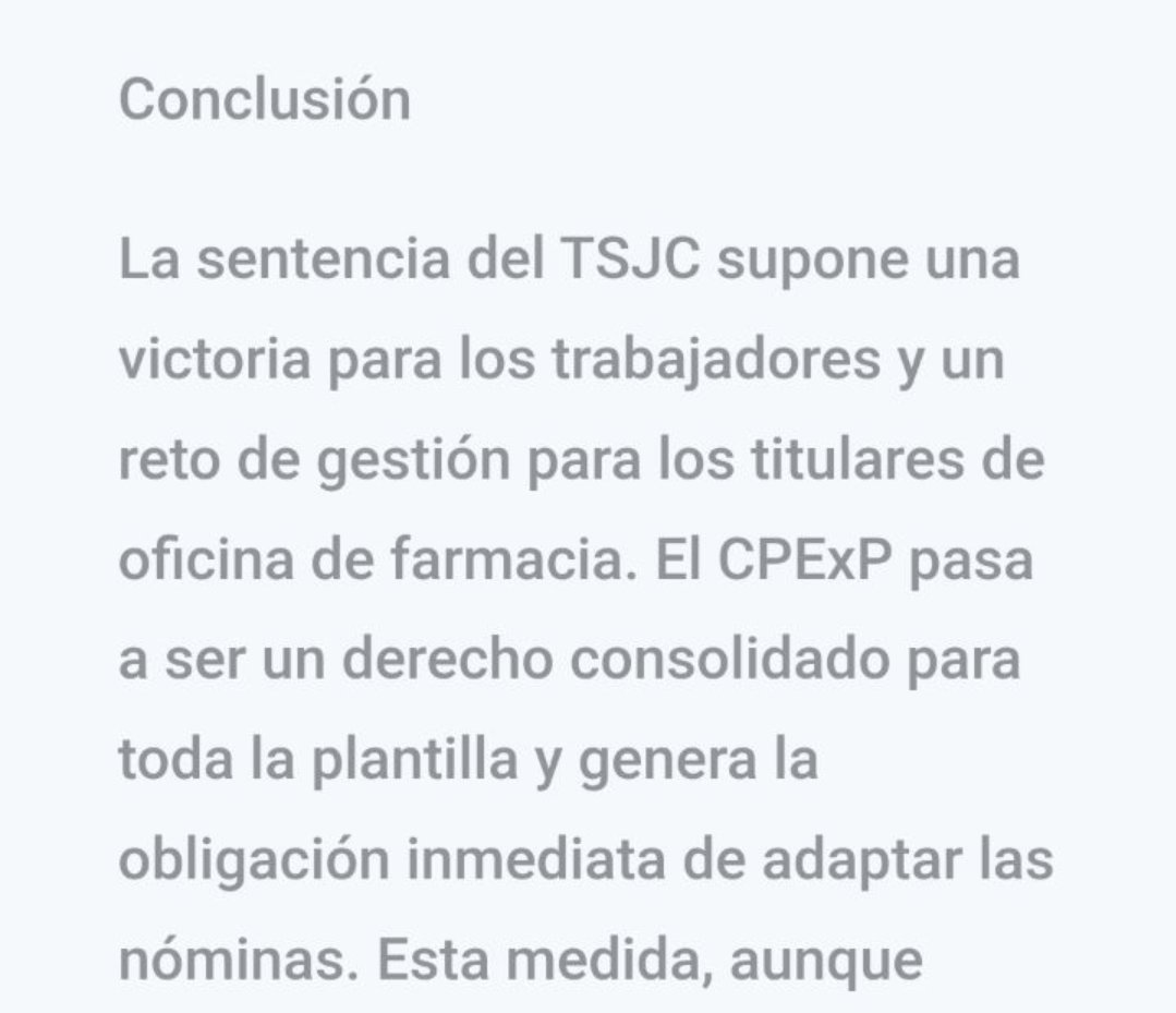 bcnfarma's tweet photo. Gràcies a Carbonell Farma per la seva posició respecte a la sentència històrica del TSJC, que dona la raó als farmacèutics assalariats assegurant la paga extra de Primavera com a obligatòria i no absorbible, https://t.co/4Xq9u1Yz36