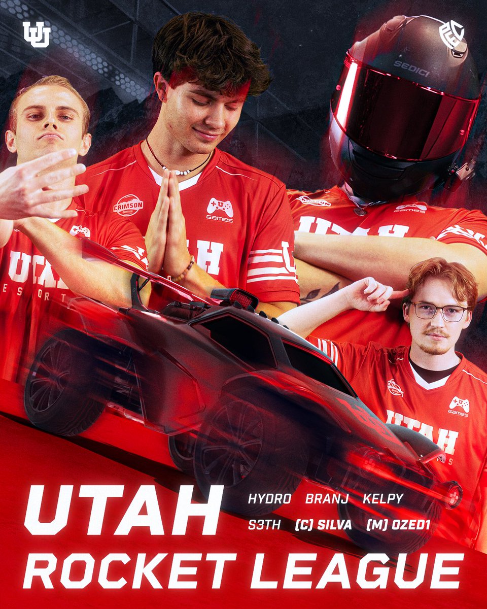 UUtah_Esports's tweet photo. 🚀 Our Rocket League roster is locked, loaded, and ready to dominate this season!

Hydro 
@rlbranj 
Kelpy 
S3th 

Manager: @Ozed1Esports 
Coach: Silva 

Catch their opening match this Monday, September 22, as they go head-to-head with Ohio State. Don’t miss it! #goutes https://t.co/0Gg2wFSCIA
