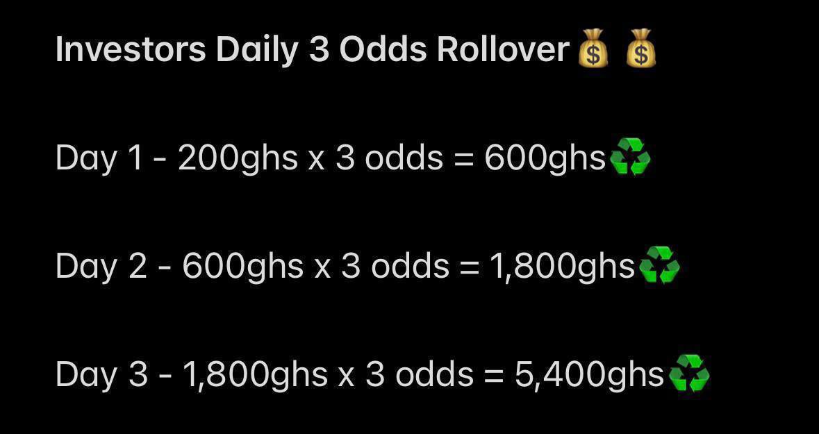 GhanamanTips's tweet image. Rollover Day 1⚽️⚽️

Betway Code - BW12852F9B

200ghs to 617ghs✅✅