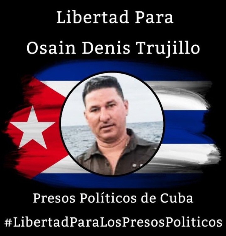 Vamos a visibilizar los presos políticos menos conocidos. Libertad para Osain Denis Trujillo. Su único delito fue pedir libertad. No lo dejemos solo. 
#LibertadParaTodosLosPresosPoliticos #AbajoLaDictadura 
#Cuba