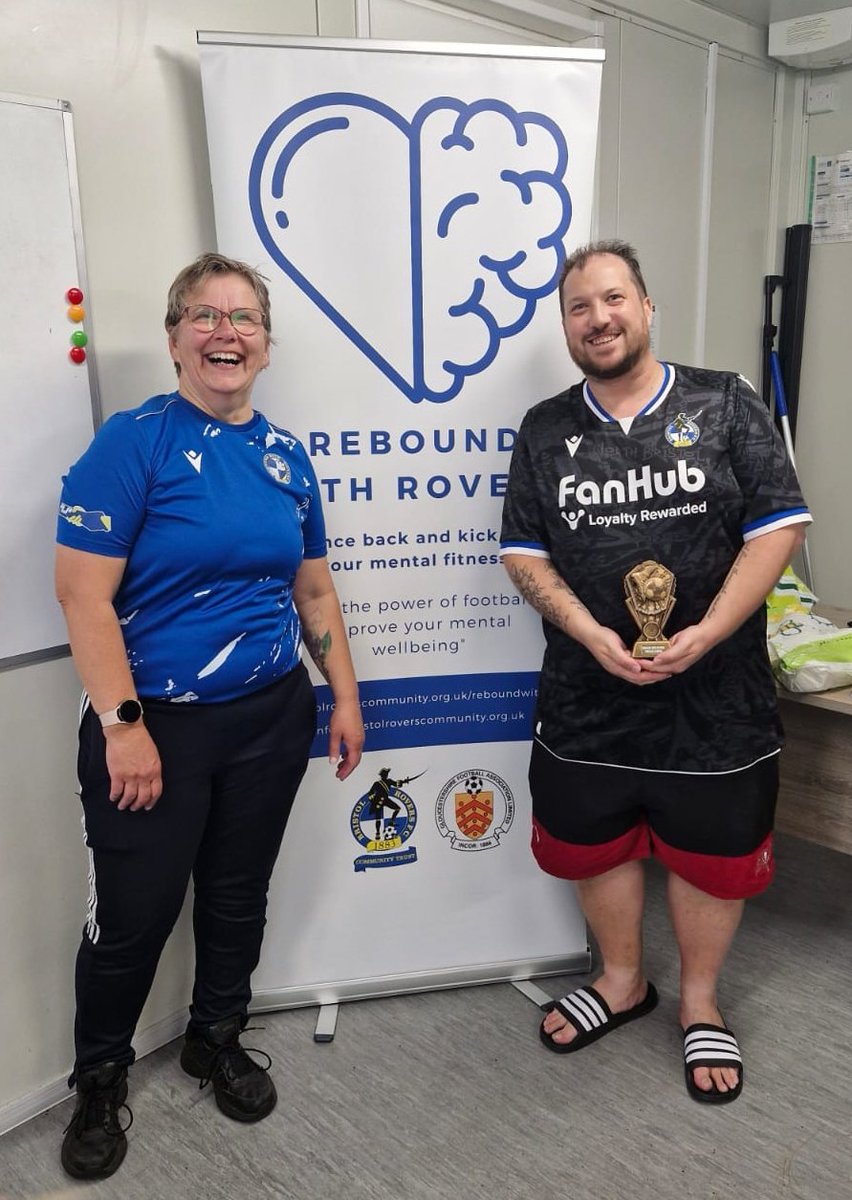 A huge well done to Craig and Toby, our Fair Play Trophy winners this week! Both have shown outstanding commitment and brilliant support for their teammates, true role models on and off the pitch! 💙
#RwR <a href="/BristolRoversCT/">Bristol Rovers CT</a> <a href="/helen14684823/">helen</a> #mentalhealthmatters