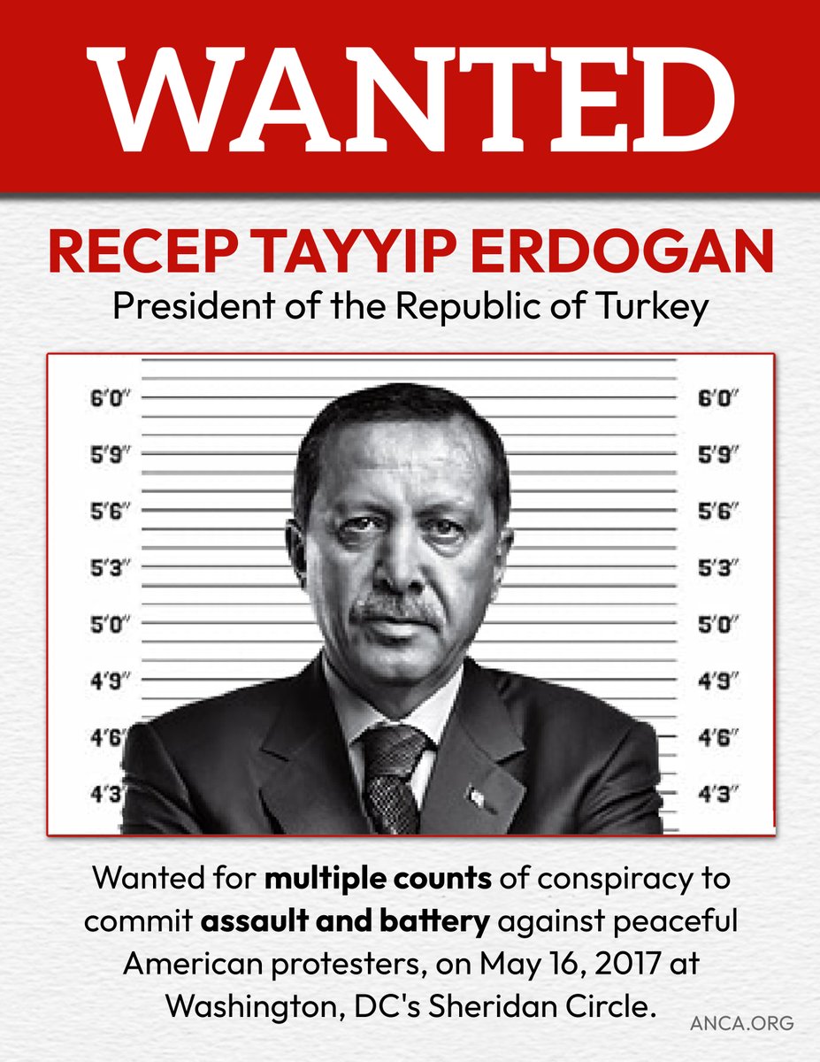 Erdogan shouldn't be welcomed at the White House on September 25th.

Erdogan should be met at the airport with an arrest warrant.

#ArrestErdogan for his crimes against Americans