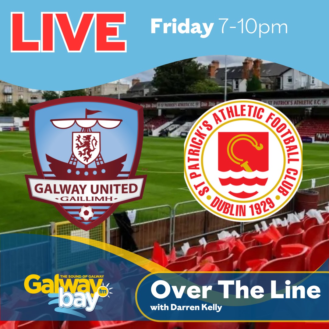 LATEST: St. Patrick's Athletic 0-0 Galway United (Half-Time) LIVE SSE  Airtricity League Men's Premier Division from Richmond Park on 'Over The  Line' on Galway Bay FM @GalwayUnitedFC @gbayfm #gbfmsports, image size:1080x1080