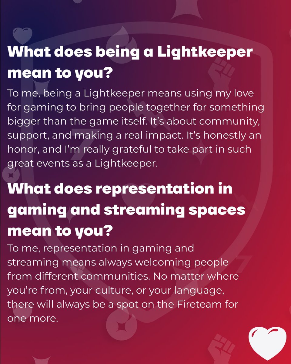 💙 HISPANIC HERITAGE MONTH COMMUNITY SPOTLIGHT 💙
Meet <a href="/Janpiert1/">Janpiert</a>, a Lightkeeper from Peru striving to include all Guardians, "No matter where you’re from, your culture, or your language, there will always be a spot on the Fireteam for one more."

Q&amp;A: bungiefoundation.org/article/commun…