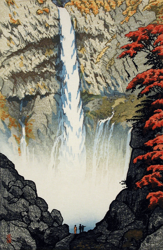 Kegon Waterfall, Nikko, by Kasamatsu Shiro, 1952, LACMA