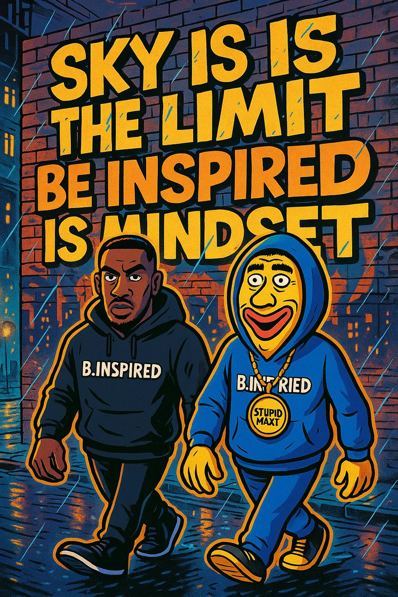 RastaCryptoMan's tweet image. 🌃✨ Under the Manchester lights
🌧️ In the rain and the chaos…
🔥 @TheBugzyMalone  &amp;amp; 🌀 $Stupid Rasta carry the same message:
🚀 SKY IS THE LIMIT
💡 BE INSPIRED IS THE MINDSET
👑 #KingOfTheNorth 💥 #BeInspired 🌍 #SkyIsTheLimit #StupidMf