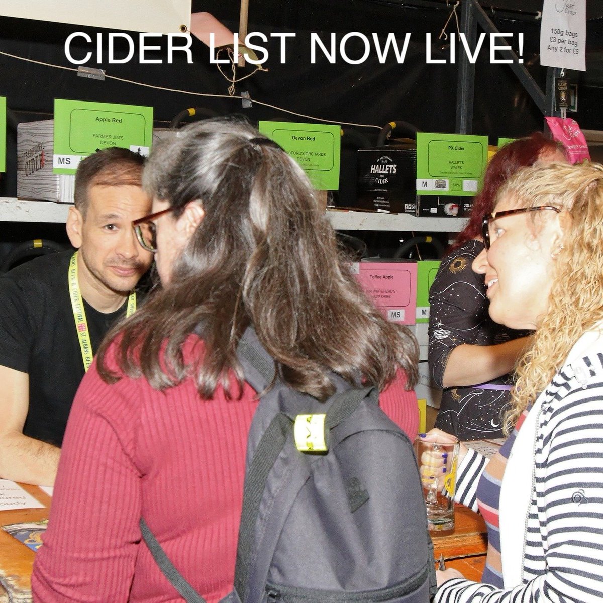 A full list of ciders and perries available at the festival is now live on our website.

We open this coming Wednesday - but there is still time to get a great value advance ticket package.