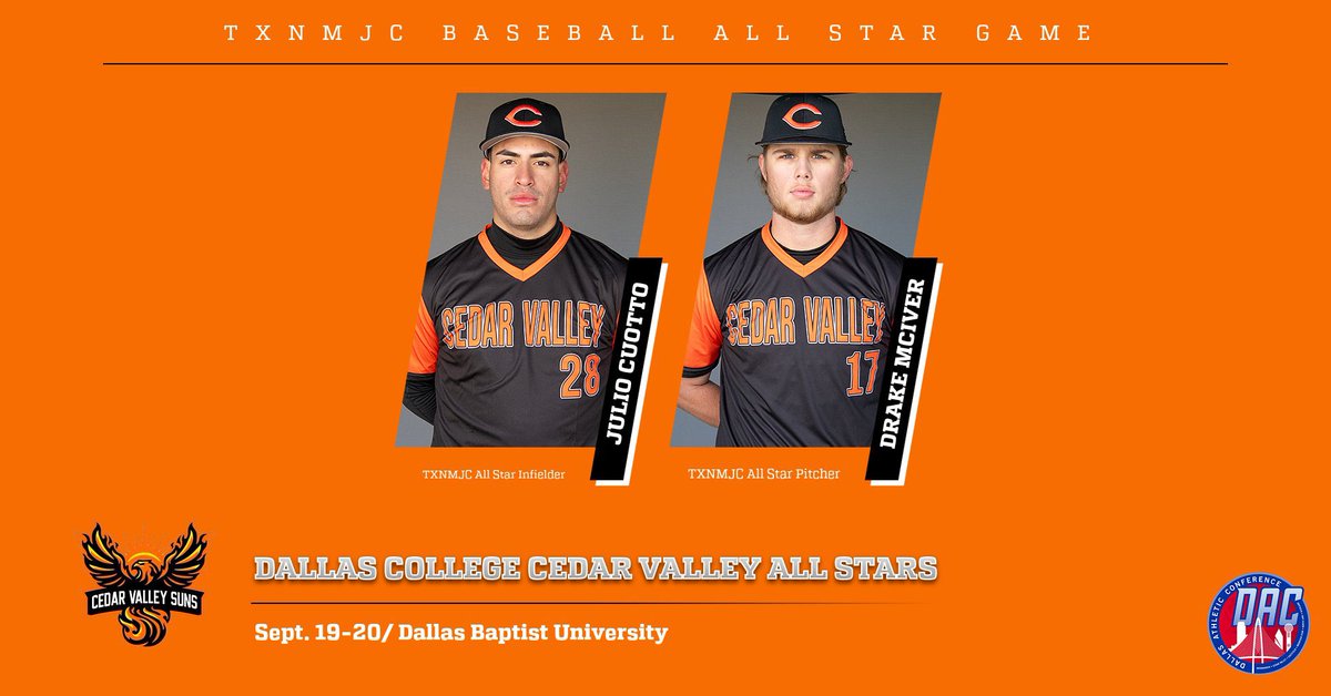 CUOTTO AND DRAKE SELECTED TO THE TXNMJC ALL STAR GAMES
