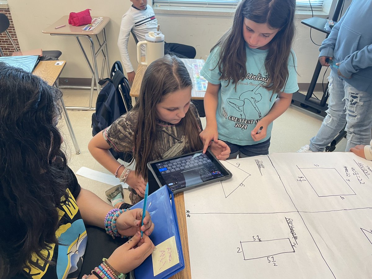 Collaborative groups applying math skills…thanks Nelson&amp; Lococo✏️👩🏾‍🤝‍👨🏻<a href="/GreeneCoSchools/">Greene County Schools</a> <a href="/GreeneCoMiddle/">Greene County Middle School</a> <a href="/Jgarscie/">Jose Garcia, Ed.D.</a>