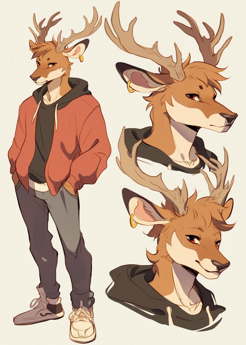 Love how cute this deer looks… such a sexy boy.

Link to source… I am not sure where it is from.