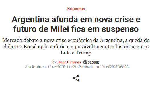 O FMI não tinha dito que ia crescer 6%? Não estava crescendo mais que a China? Que coisa, hein...