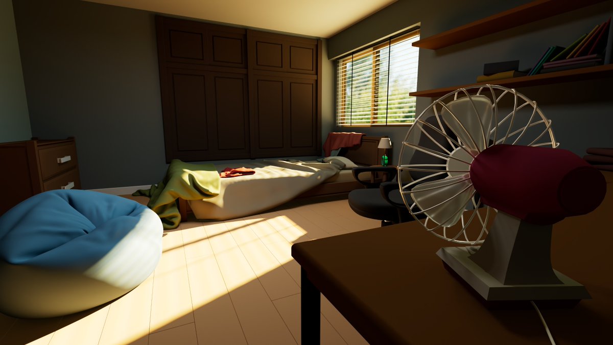 Primera vez modelando en 3D 
Gracias a dios existen las luces sino era horrible con lo vacío que está todo