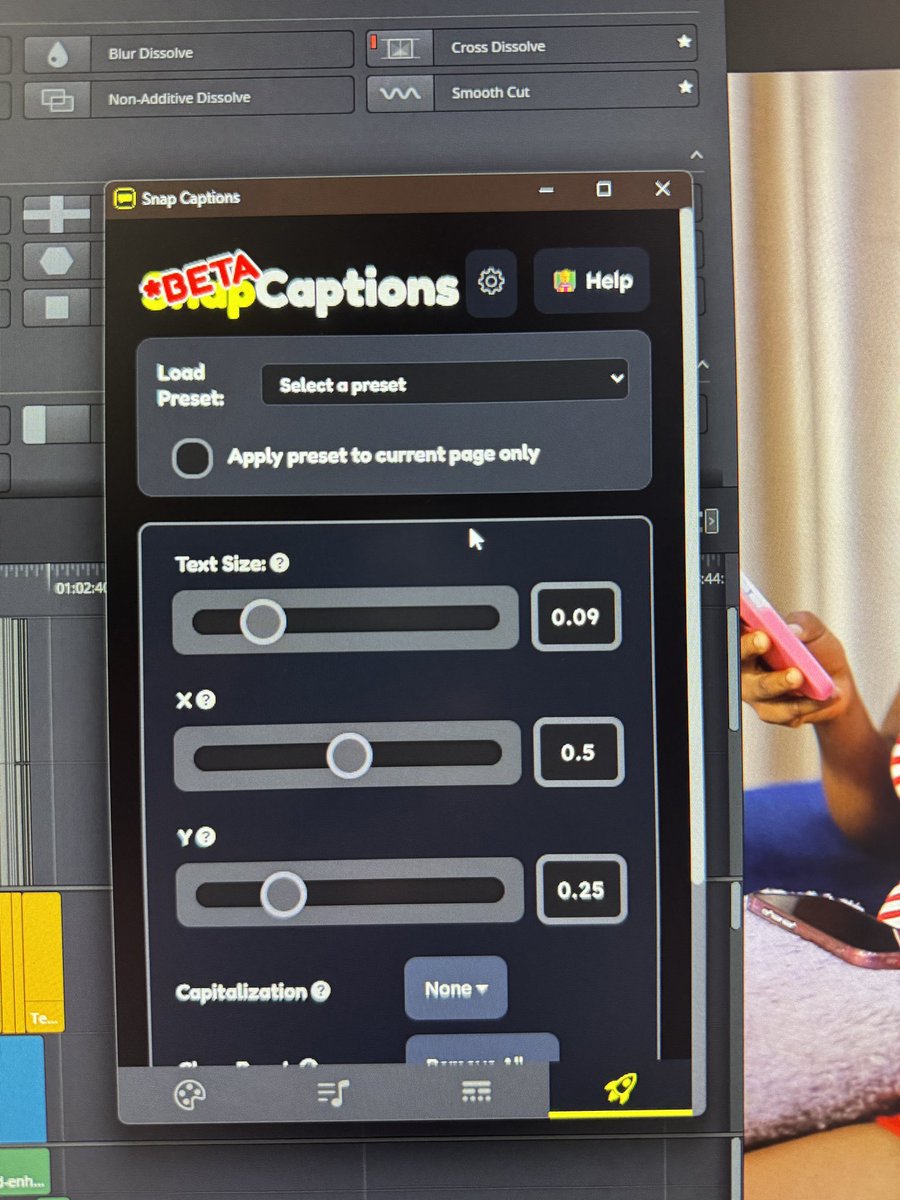 A new snap captions is out for the Davinci Resolve 20.2
