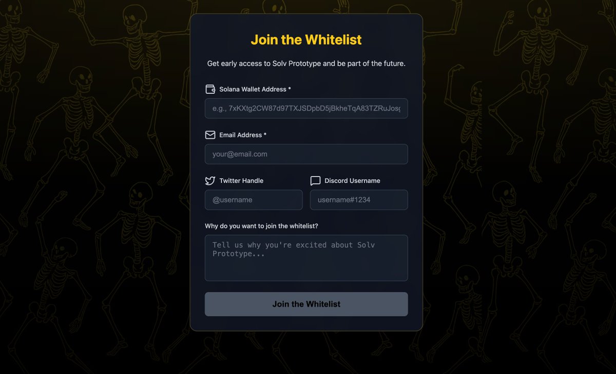 SolvPrototype's tweet image. Get early access to Solv Prototype and be part of the future.