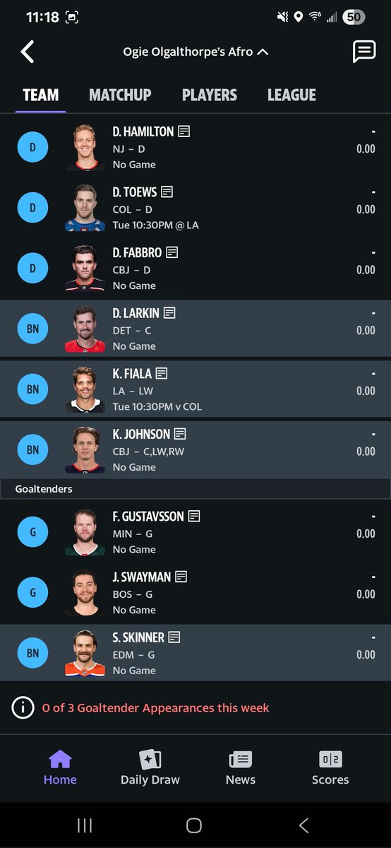 CBJFootSoldier's tweet image. First time doing fantasy hockey! Let's go BOOMTOWN! #CBJ #WeAreThe5thLine #Columbus #BlueJackets