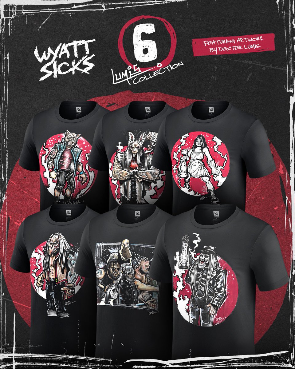 WWEShop's tweet image. Introducing the Wyatt Sicks Lumis Collection! Check out this collection featuring artwork by Dexter Lumis, now available at #WWEShop! #WWE

🛒: bit.ly/46ctd3b