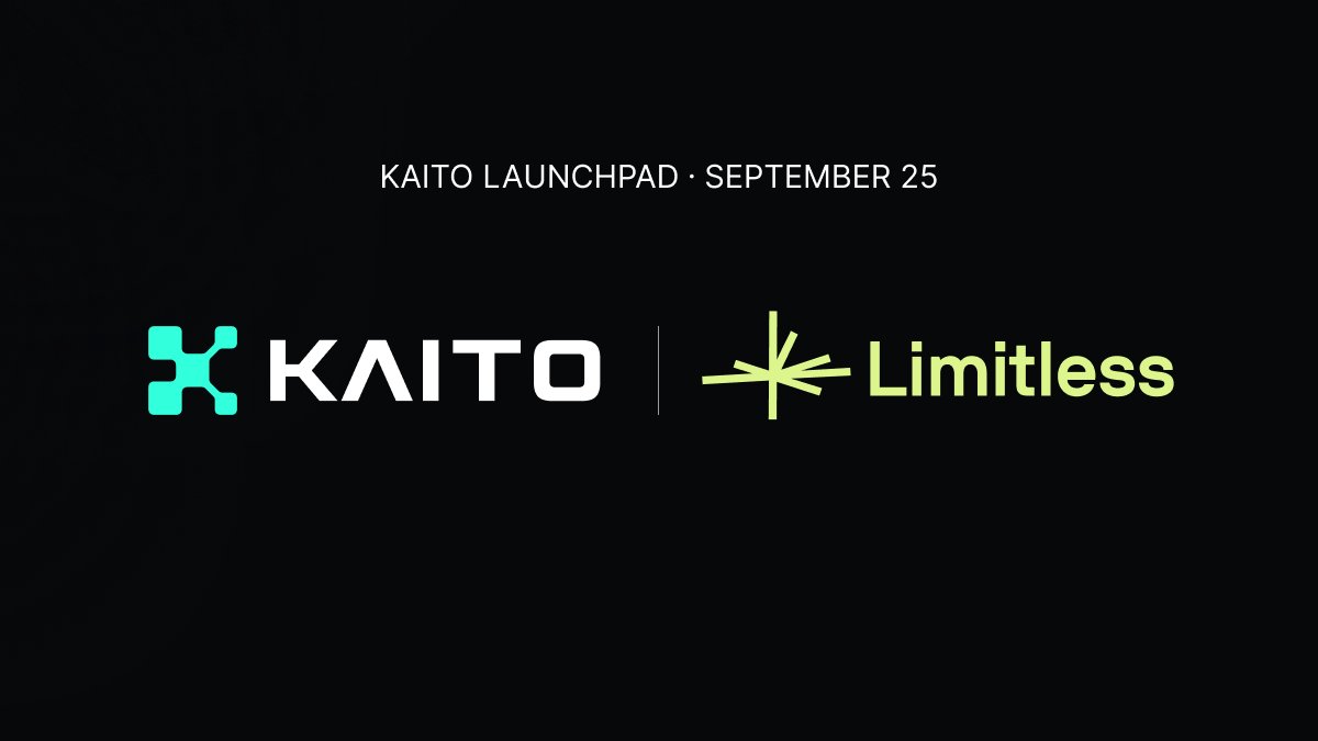 🚀 Limitless x Kaito Launchpad

Limitless isn’t just another project — it’s building the infrastructure layer for decentralized trading, where liquidity, execution &amp; automation go truly limitless.

📅 Launch: Sept 25  On Kaito Launchpad.