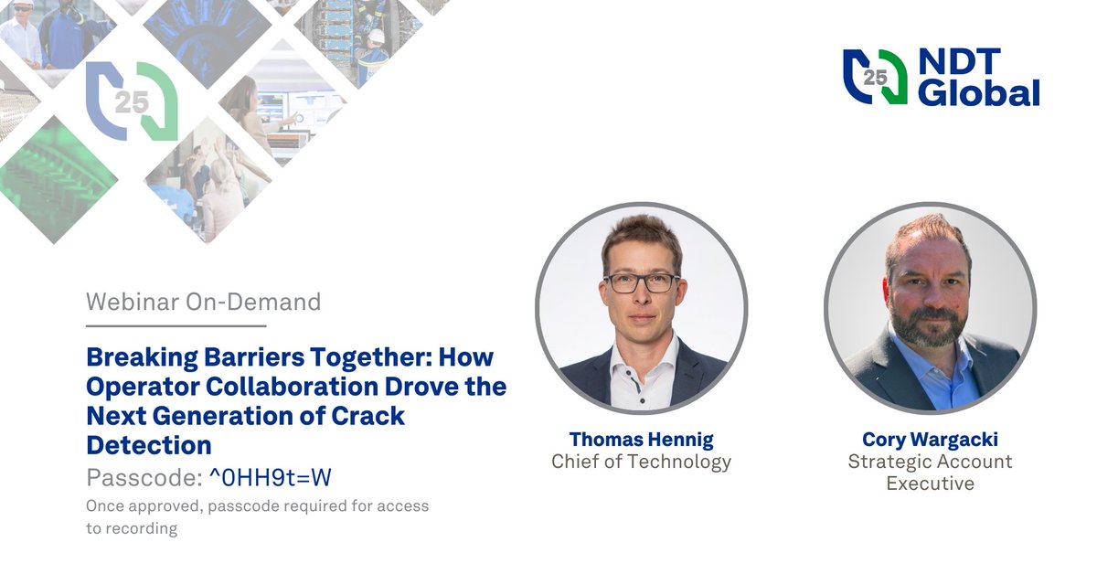 🎥 Missed our live webinar? We’ve got you covered!
Now you can watch the full session on demand and gain valuable insights into how next-generation inline inspection can enhance your integrity management strategy.
👉 Access the webinar here: bit.ly/47Qmayj