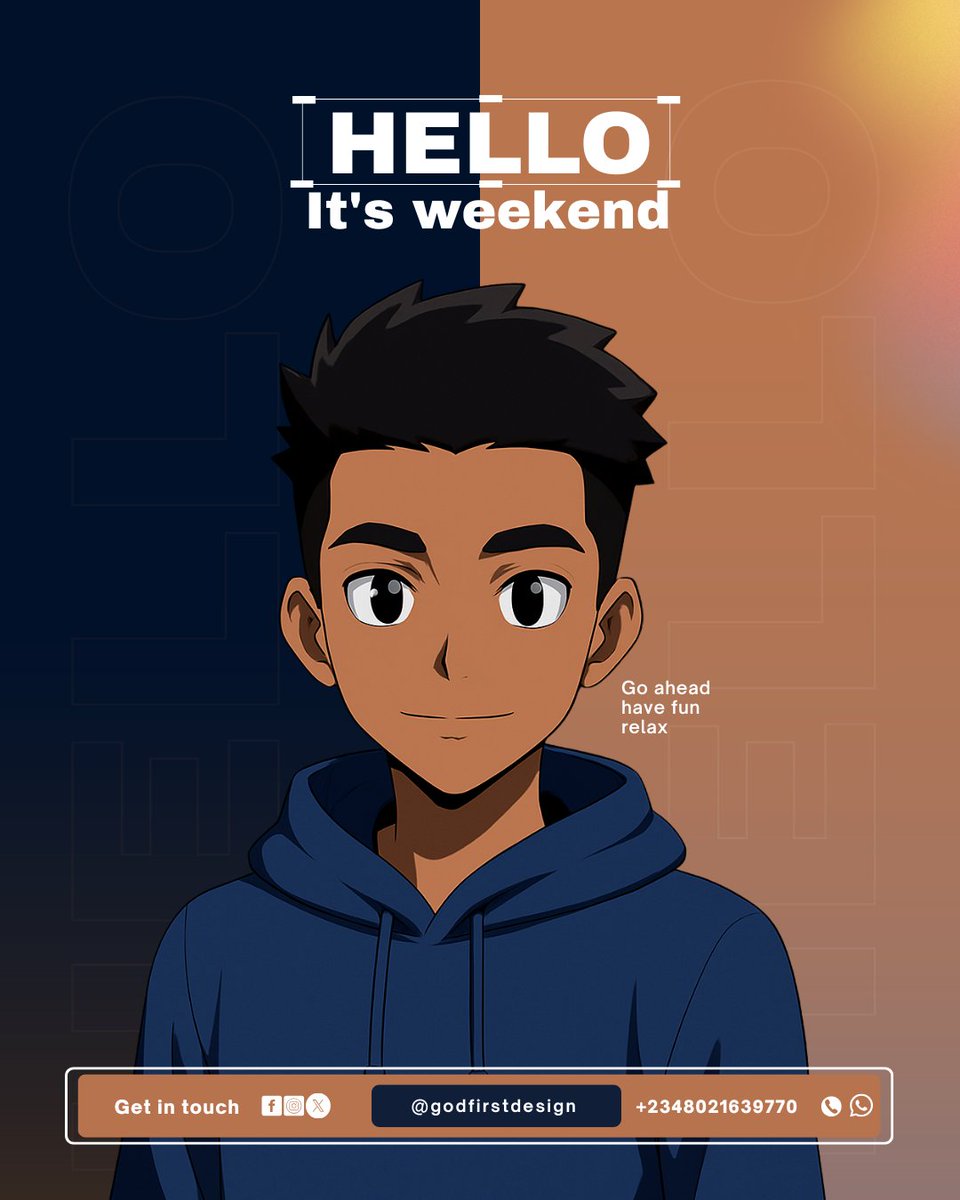 Godfirst_design's tweet image. Hello it&apos;s weekend 

It&apos;s time to have fun and relax 
But for designer we can&apos;t stop being creative 

Enjoy your weekend #GraphicOnline #GraphicDesigns #fypviraltwitter #web3design
    #يوم_الجمعة
