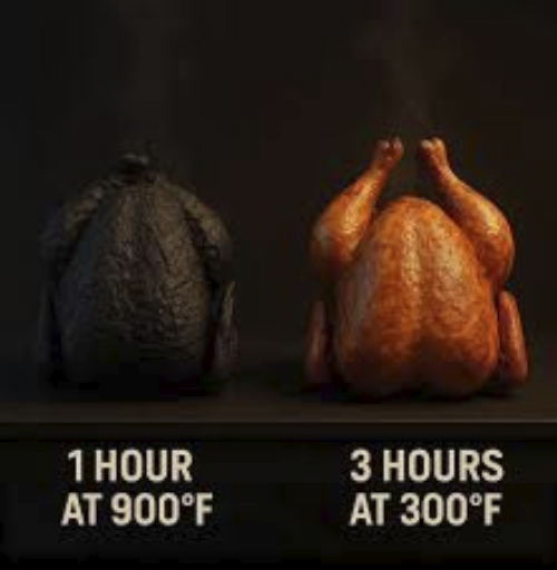 I remind myself often, "You can't cook a turkey in 1 hour by turning the heat up to 900 degrees."