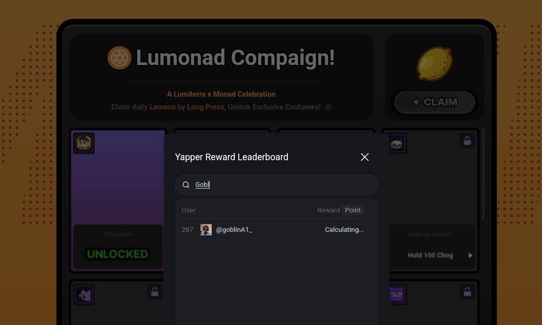 goblinš§± (@goblina1_) on Twitter photo Just checked the <a href="/LumiterraGame/">Lumiterra (mainnet arc)</a> LB and O realized how hard I have fallen.
This is set seriously an injury time and those who do not finish strong, may loose their spot on the lumiterra LB
I must see top 150 of the <a href="/LumiterraGame/">Lumiterra (mainnet arc)</a> LB before 25th
glumi if you believe
$LUMI Just checked the <a href="/LumiterraGame/">Lumiterra (mainnet arc)</a> LB and O realized how hard I have fallen.
This is set seriously an injury time and those who do not finish strong, may loose their spot on the lumiterra LB
I must see top 150 of the <a href="/LumiterraGame/">Lumiterra (mainnet arc)</a> LB before 25th
glumi if you believe
$LUMI
