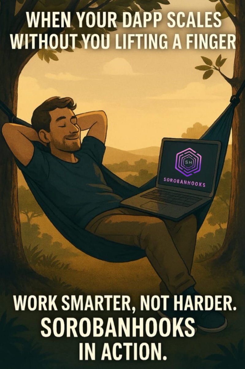 sorobanhooks's tweet image. Your dApp scales. You chill. SorobanHooks handles the heavy lifting so you don’t have to. 
Work smart. Build smarter.
#sorobanhooks #Web3