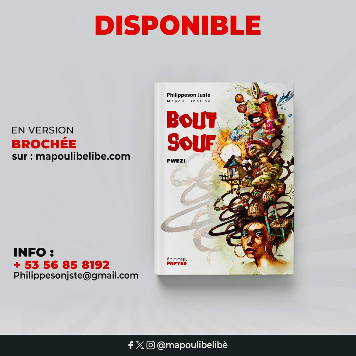 📚 Vous êtes aux États-Unis ? 

𝐂𝐨𝐦𝐦𝐚𝐧𝐝𝐞𝐳 𝐝𝐞̀𝐬 𝐦𝐚𝐢𝐧𝐭𝐞𝐧𝐚𝐧𝐭 𝐬𝐮𝐫 mapoulibelibe.com 
— votre boutique vous attend !

Bout Souf est à vous.