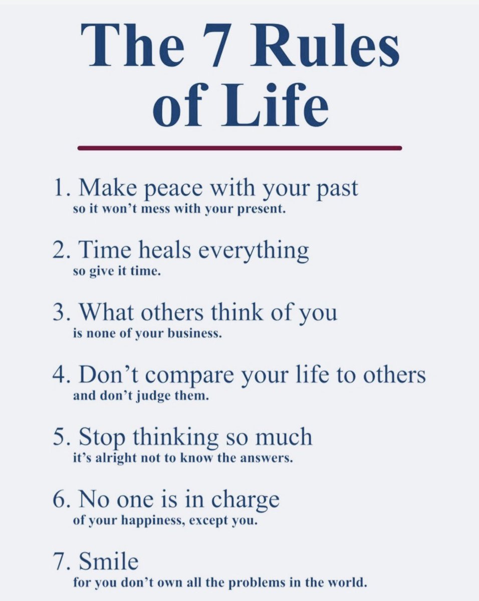 The 7 Rules of Life: 

(bookmark it)