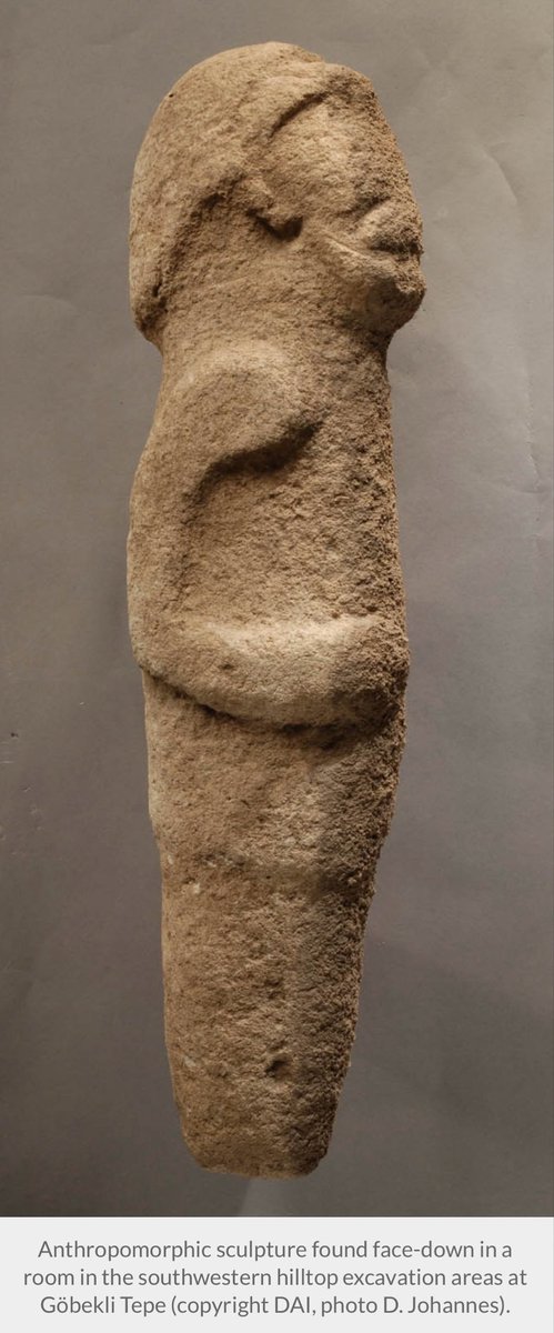 Say "Hi!" to a new (well: old, but you get the idea) human sculpture at #GobekliTepe.

Well fitting to another, apparently quite related find and type:

dainst.blog/the-tepe-teleg…