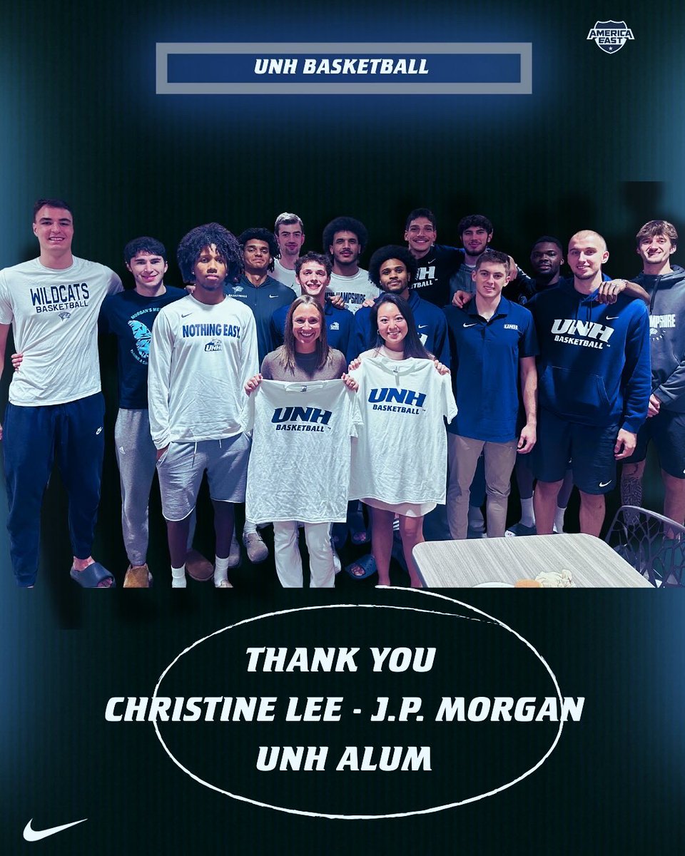 Christine Lee, UNH alum and JP Morgan professional, for stopping by last night! Our players got a head start on financial literacy and investing thanks to your insights. Truly appreciated!

#BetheRoar