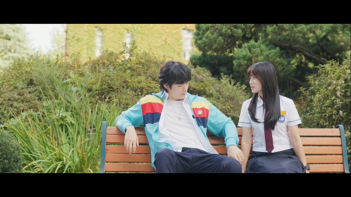 in this scene, there was actually supposed to be a cheek kiss. the reason it didn’t make it into the final cut—besides the fact that geonhee couldn’t do it—was because… byeon wooseok answered first, saying that it would be too much. then the writer followed up, saying, “yeah,