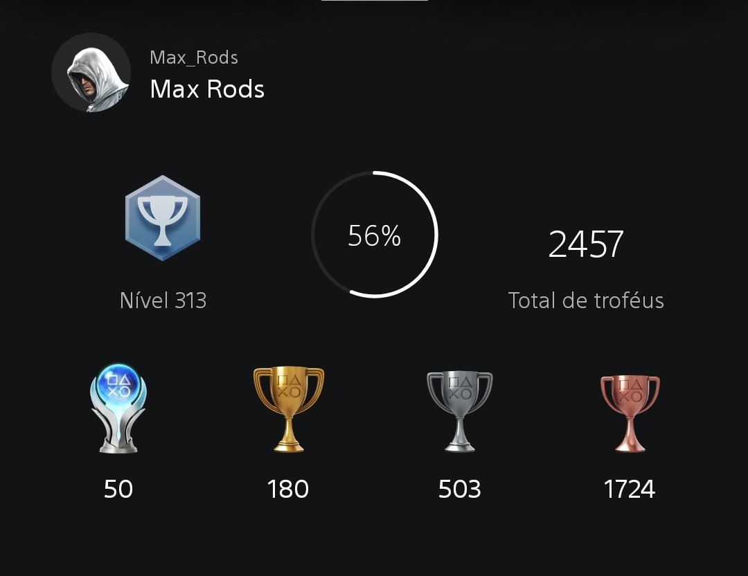 Max_Rods's tweet photo. Finalmente cheguei na minha 50ª platina. Depois de ter passado 7 anos sem ter um Playstation. É só uma marca pessoal de algo que amo fazer, que é jogar videogame https://t.co/mdA1deeGR0