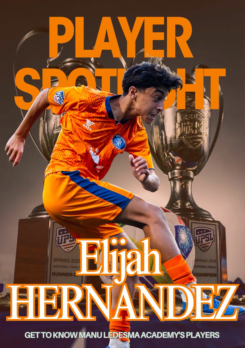 LedesmaAcademy's tweet photo. 🇺🇸 Player Spotlight | MLA
Meet Elijah Hernandez, 14 — versatile CM from Connecticut/Florida.

⚽ Atlético Orlando UPSL D1, OCSS-South MLS Next, Silva Select and more 
🌍Mundialito (Spain), Caribbean Showcase (PR), trained with Académica Coimbra (Portugal) https://t.co/V3ugZbFens