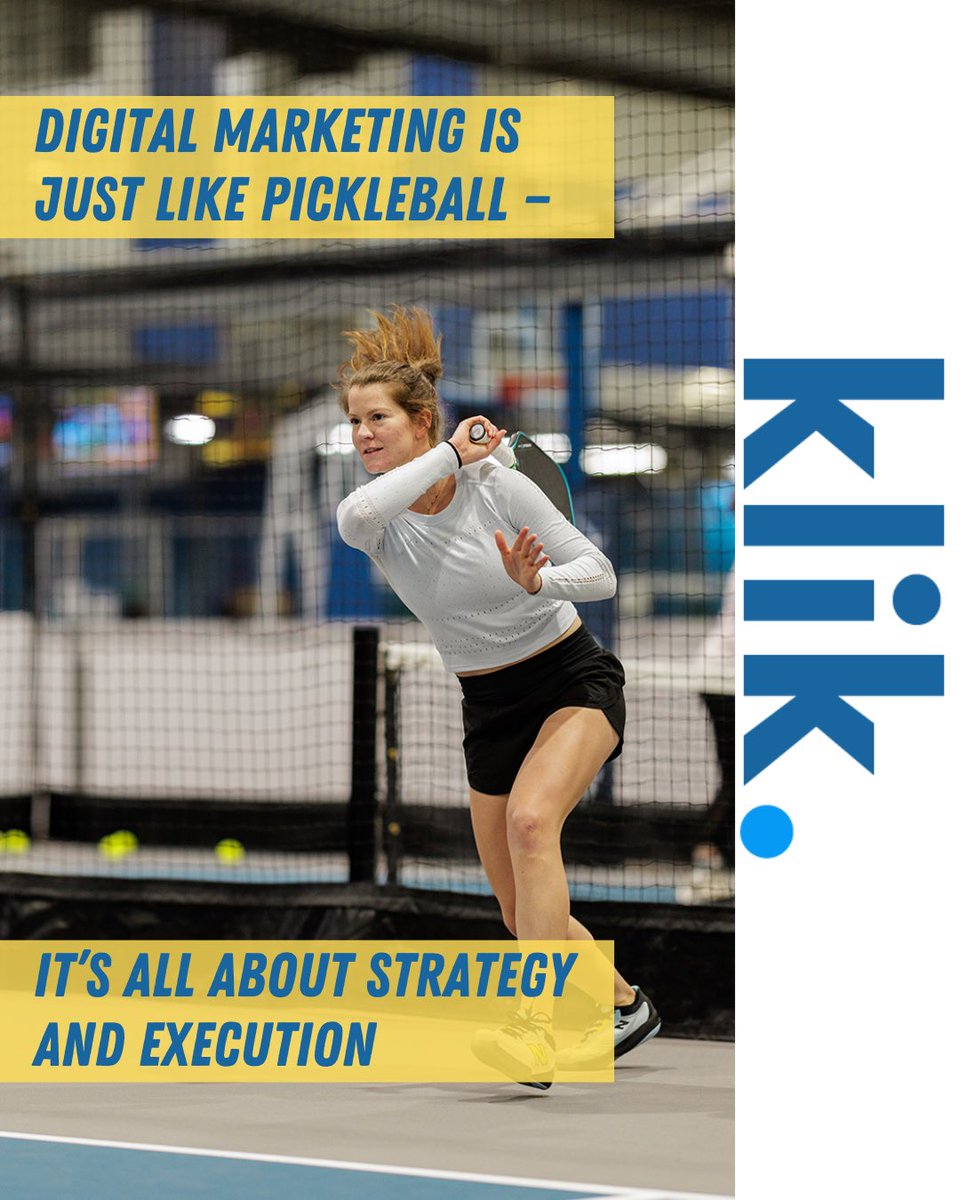 Digital Marketing and Pickleball are one in the same. Strategy wins the point. Execution wins the game. #pickleballmarketing