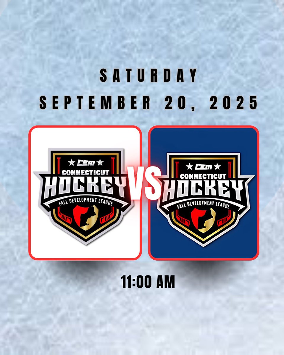 CEMFDL's tweet photo. 🚨 WEEKEND TWO IS HERE 🚨
We’re back for another action-packed weekend of the CEM Fall Development League! The energy, the talent, and the intensity keep building — you don’t want to miss it. 🔥🏒
Here’s Saturday’s schedule 👇
#FallDevelopmentLeague #PrepHockey #CEMFDL https://t.co/rwUV3sxbtK