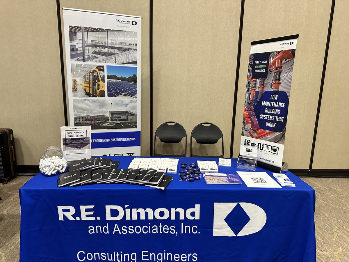 REDimondAssoc's tweet photo. Are you at the AIA IN/KY Convention in Lexington, KY? R.E. Dimond is here! Stop by and visit Bill and Ashley at our booth in the ballroom. #aiamomentum https://t.co/eTfsqUtd7J