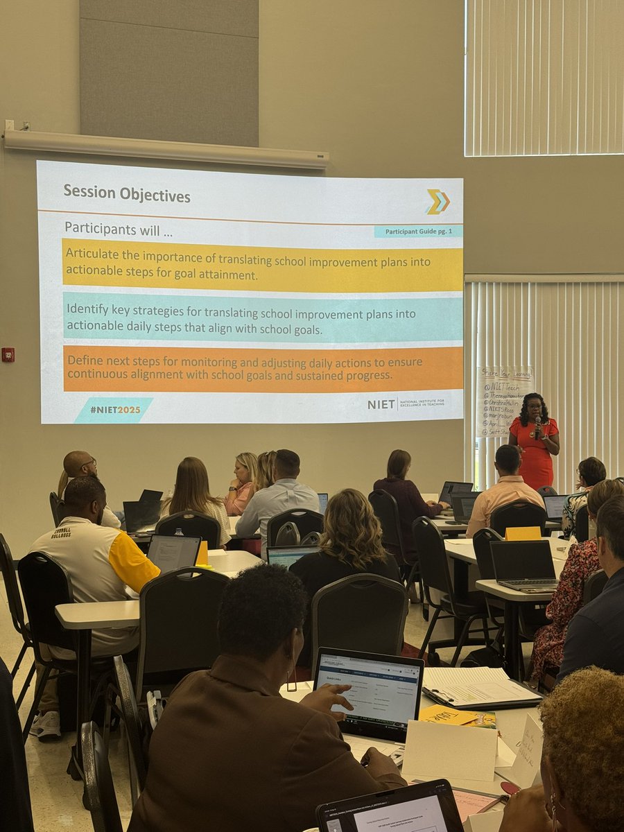 ChristinaHulin's tweet image. We have a packed house this morning as school and district leaders from across the South-Central Region begin to turn school
plans into actions! @NIETteach @TheresaHamiton