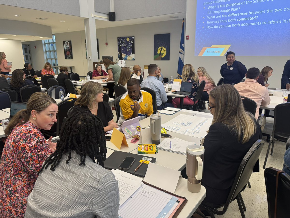 ChristinaHulin's tweet image. We have a packed house this morning as school and district leaders from across the South-Central Region begin to turn school
plans into actions! @NIETteach @TheresaHamiton