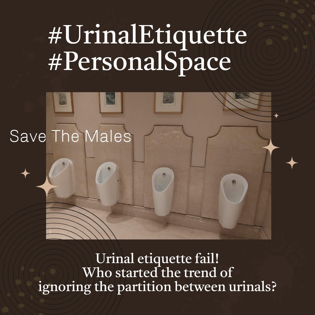 NavneetSahu's tweet image. Attention, everyone! The trend of ignoring urinal partitions is creating an uncomfortable situation for us all. Raise ur voices and demand privacy where it matters most! Let’s stand together and address this issue! #PrivacyMatters #MensHealth  #UrinalEtiquette #PersonalSpace