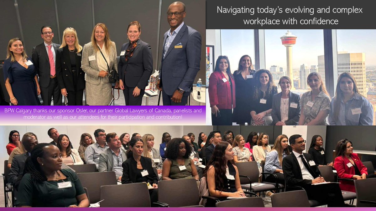 BPW Calgary thanks our sponsor <a href="/Osler_Law/">Osler, Hoskin & Harcourt LLP</a>, our partner <a href="/GlobalLawyersCA/">Global Lawyers of CA</a>, panelists &amp; moderator as well as all of our attendees for their participation and contribution on such an important topic! BPW Calgary supports recognition of foreign credentials!  bpwcalgary.com/bpw-internatio…