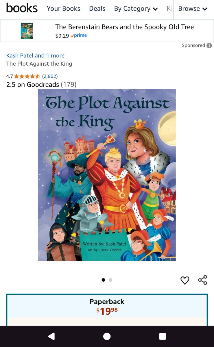 I'm sorry, this is REAL? Our sitting FBI director wrote a children's book about him being a chivalrous knight protecting king Donald Trump from the DOJ. It actually exists.