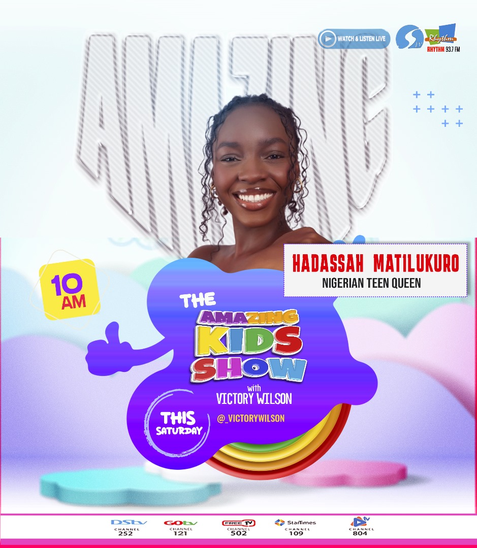 nigerianteenorg's tweet photo. Tune in tomorrow by 10am to watch our 8th Queen👑 @hadassahelegance on The Amazing Kids Show with @_victorywilson live on @silverbirdtv
Don't miss out!!!
.
.
.
.
.
.
#thenigerianteenorg #redefiningbeauty #tnt #thenigerianteenworld #queening #mediaround #thebeautifulonesexists https://t.co/hVW2cf1qMm